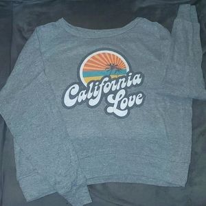 American apparel, graphic grey jumper, small